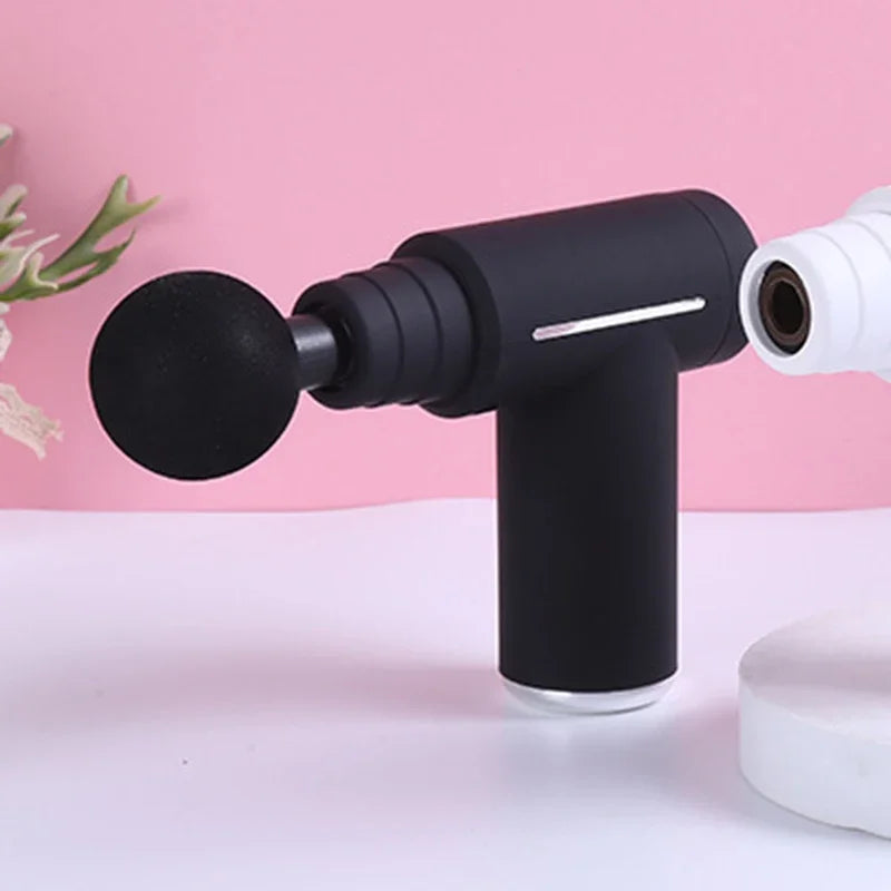 Professional Level Muscle Massage Gun Relaxation Intelligent Exercise Fitness Massager Cold and Hot Compress Fascia Gun 6 Heads