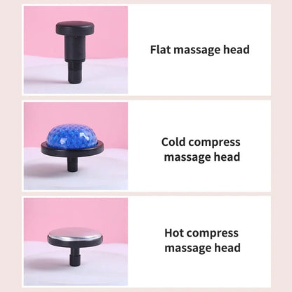 Professional Level Muscle Massage Gun Relaxation Intelligent Exercise Fitness Massager Cold and Hot Compress Fascia Gun 6 Heads